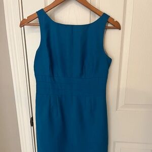 Sz 2 Women's Banana Republic Pencil Everyday Work Business Dress - Blue - Lined